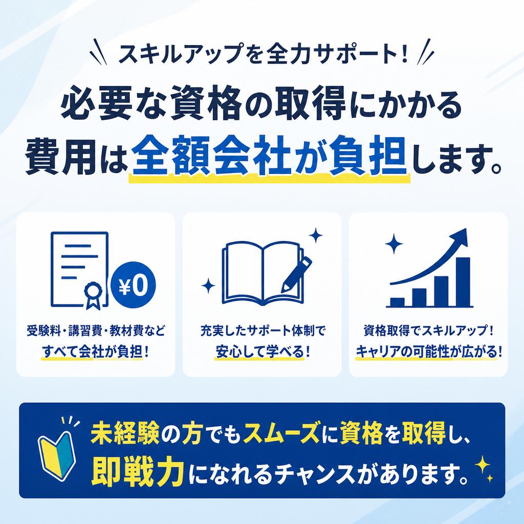 安心の資格取得支援