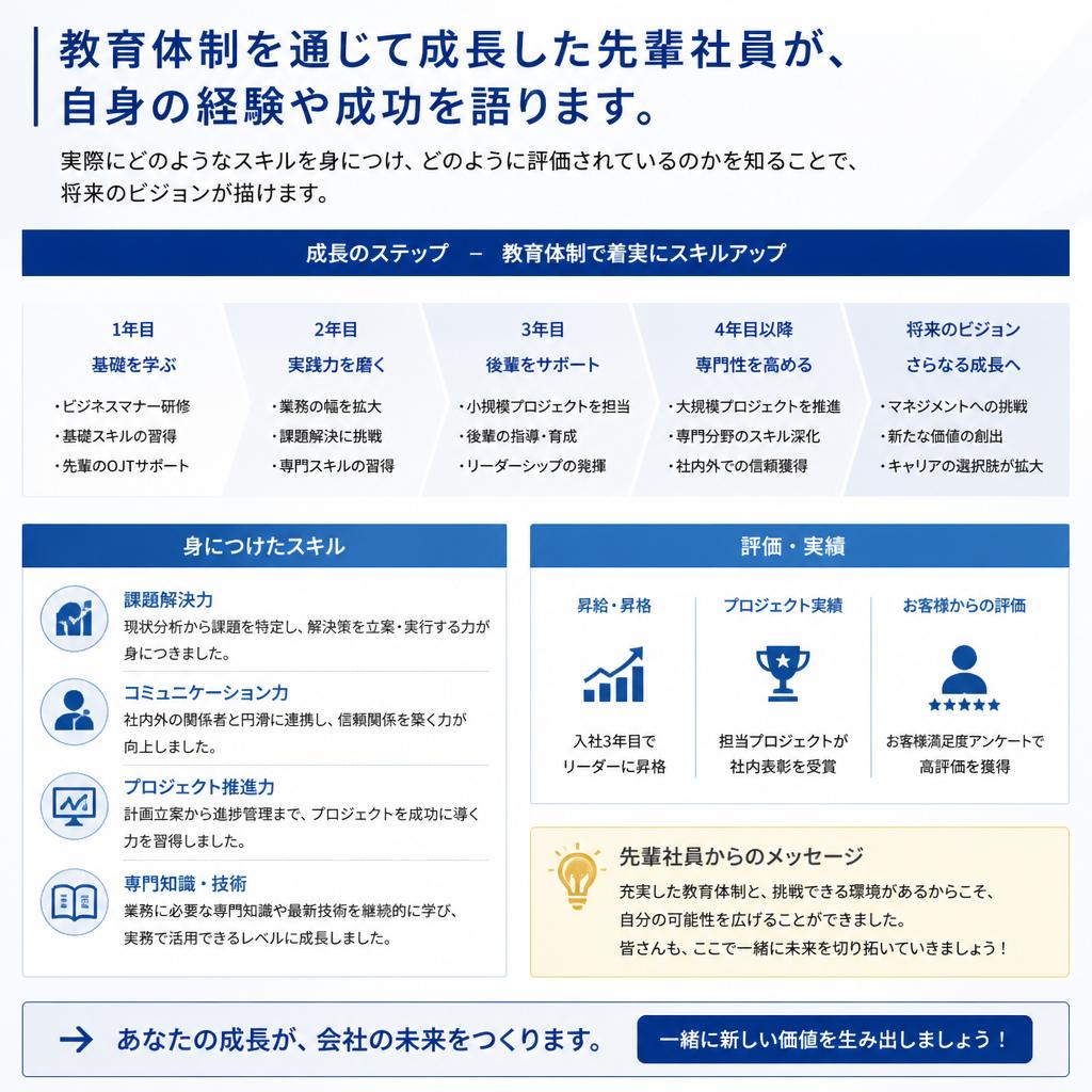 先輩たちの成長ストーリー