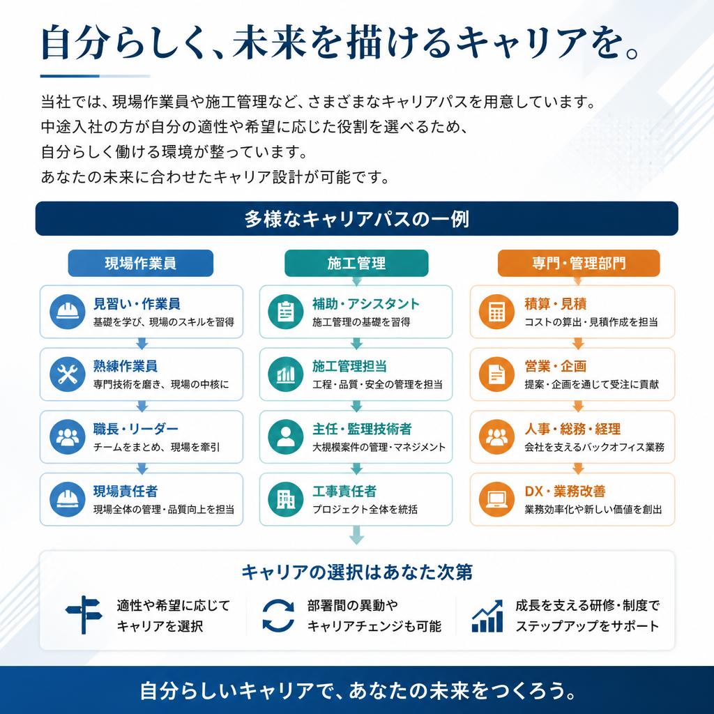 多様なキャリアパスの提案