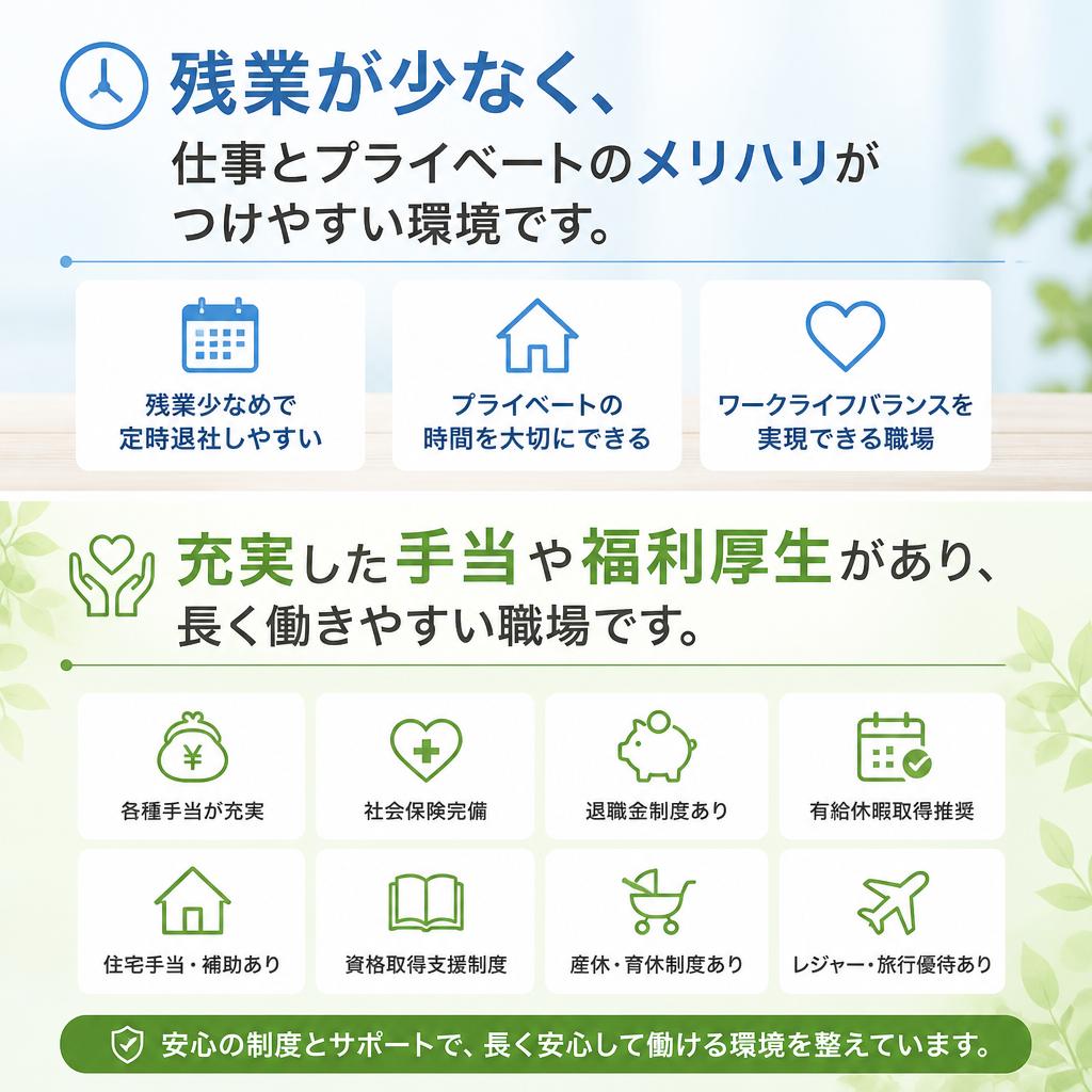 働きやすさを重視した職場環境