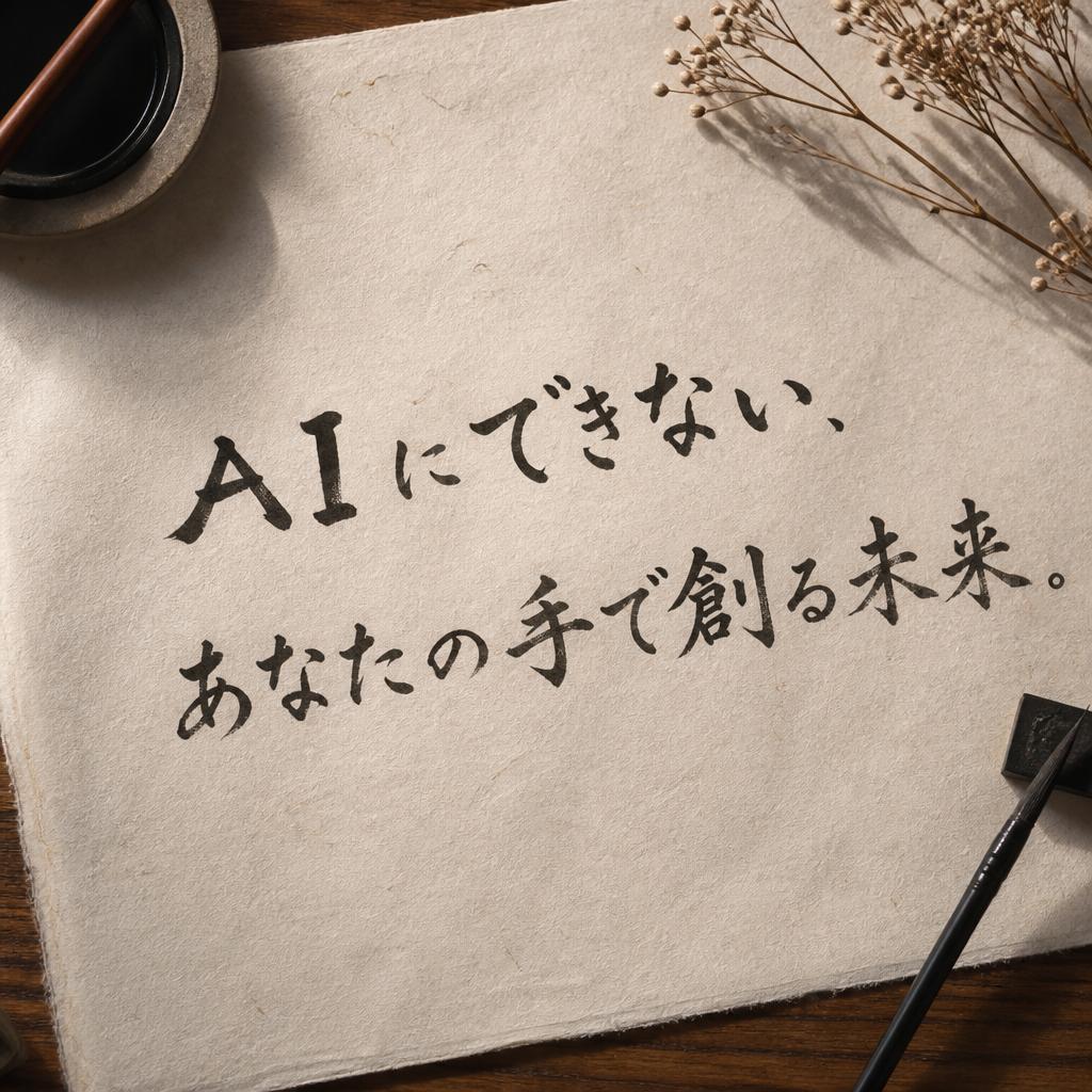 AIにできない、あなたの手で創る未来。
