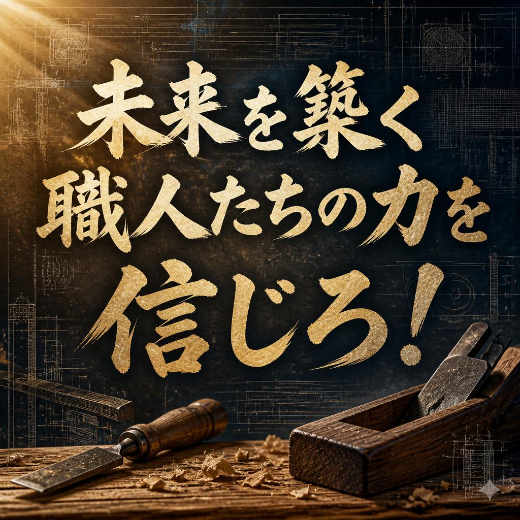 未来を築く職人たちの力を信じろ！