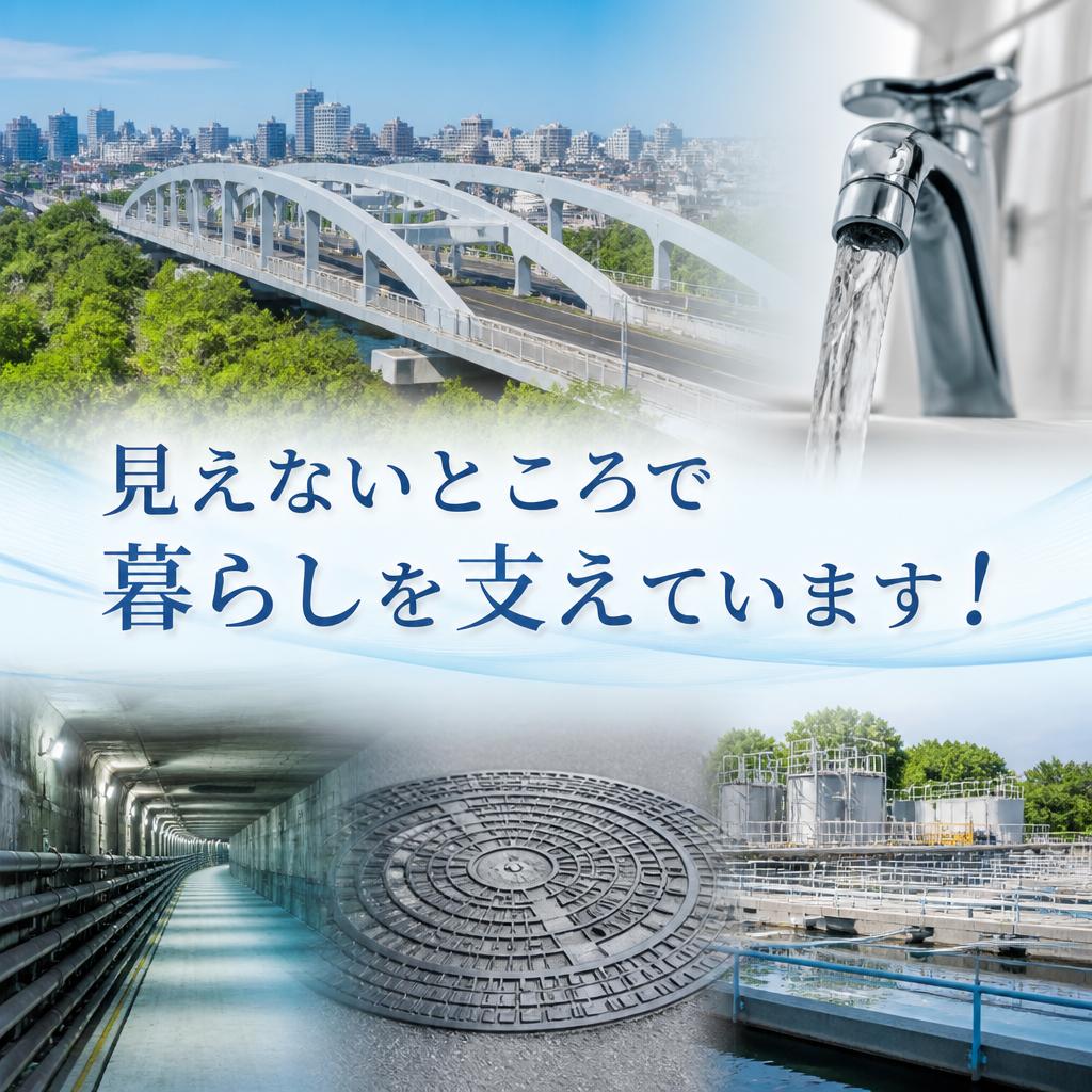 見えないところで暮らしを支えています！