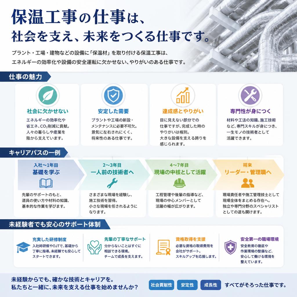 保温工事のキャリアパス