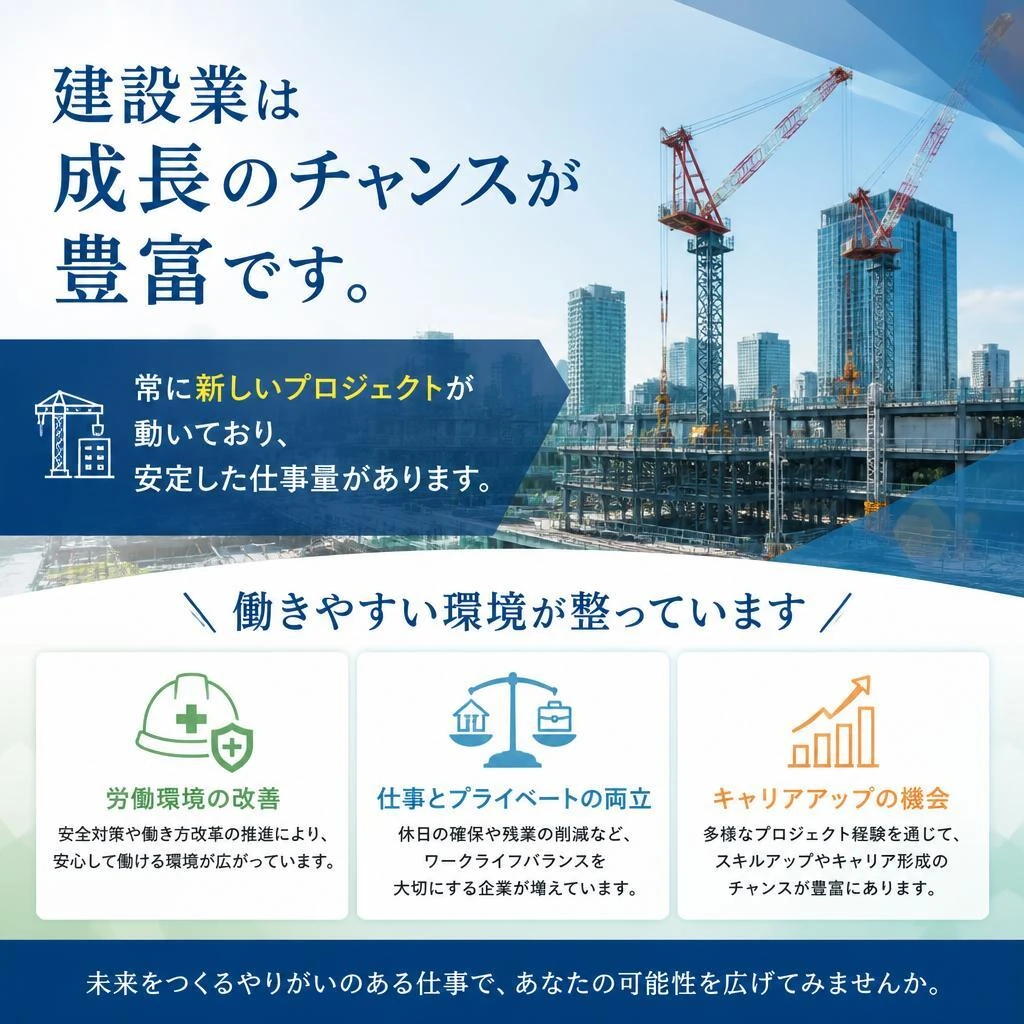 建設業の魅力とは？