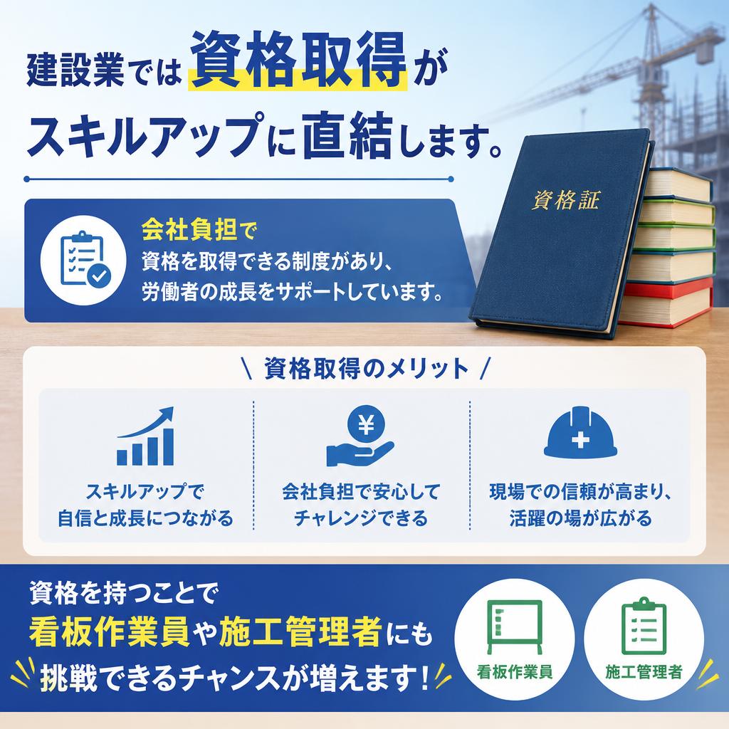 資格取得でキャリアアップ!