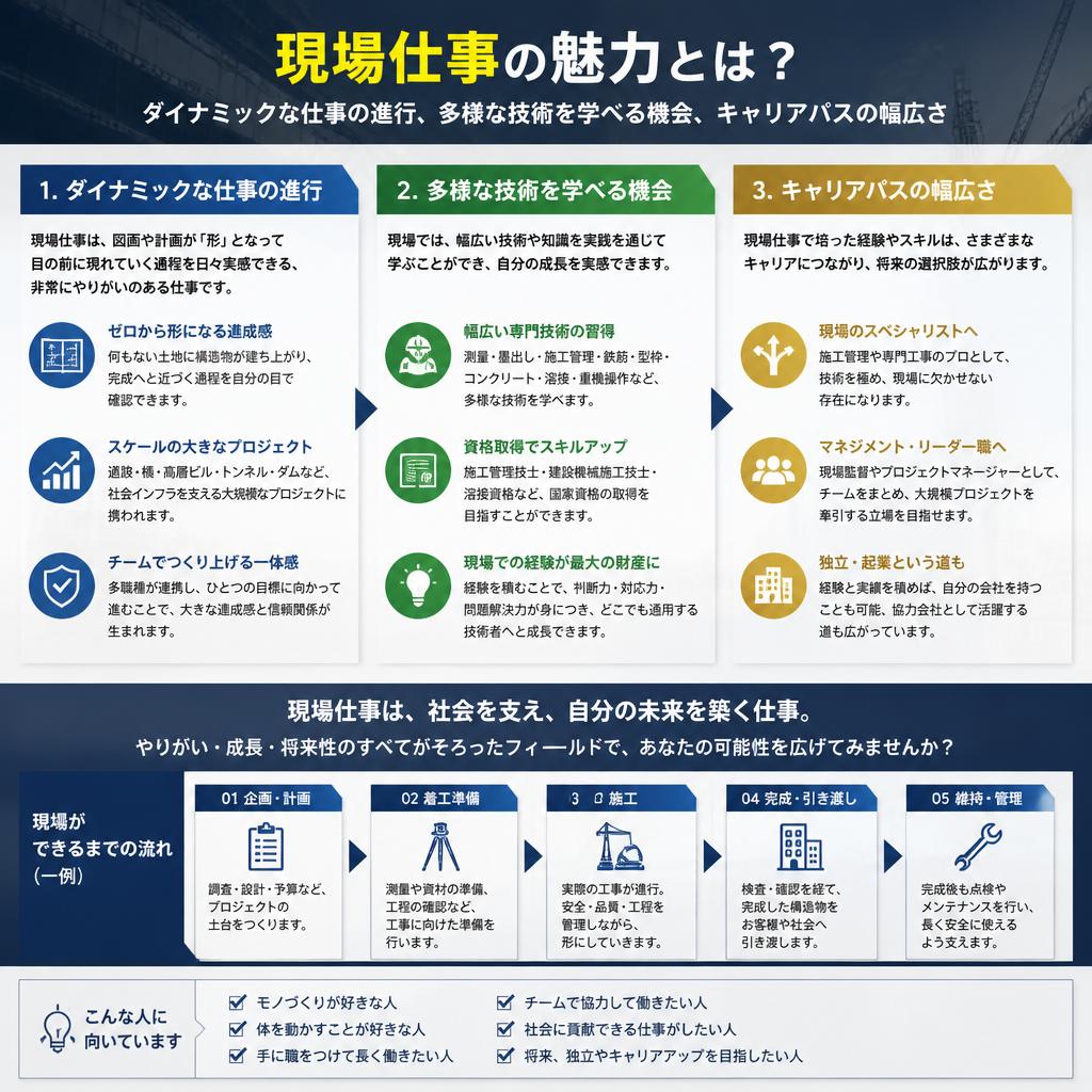4. 現場仕事の魅力