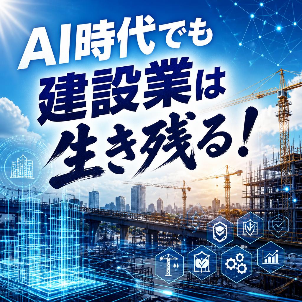 AI時代でも建設業は生き残る！