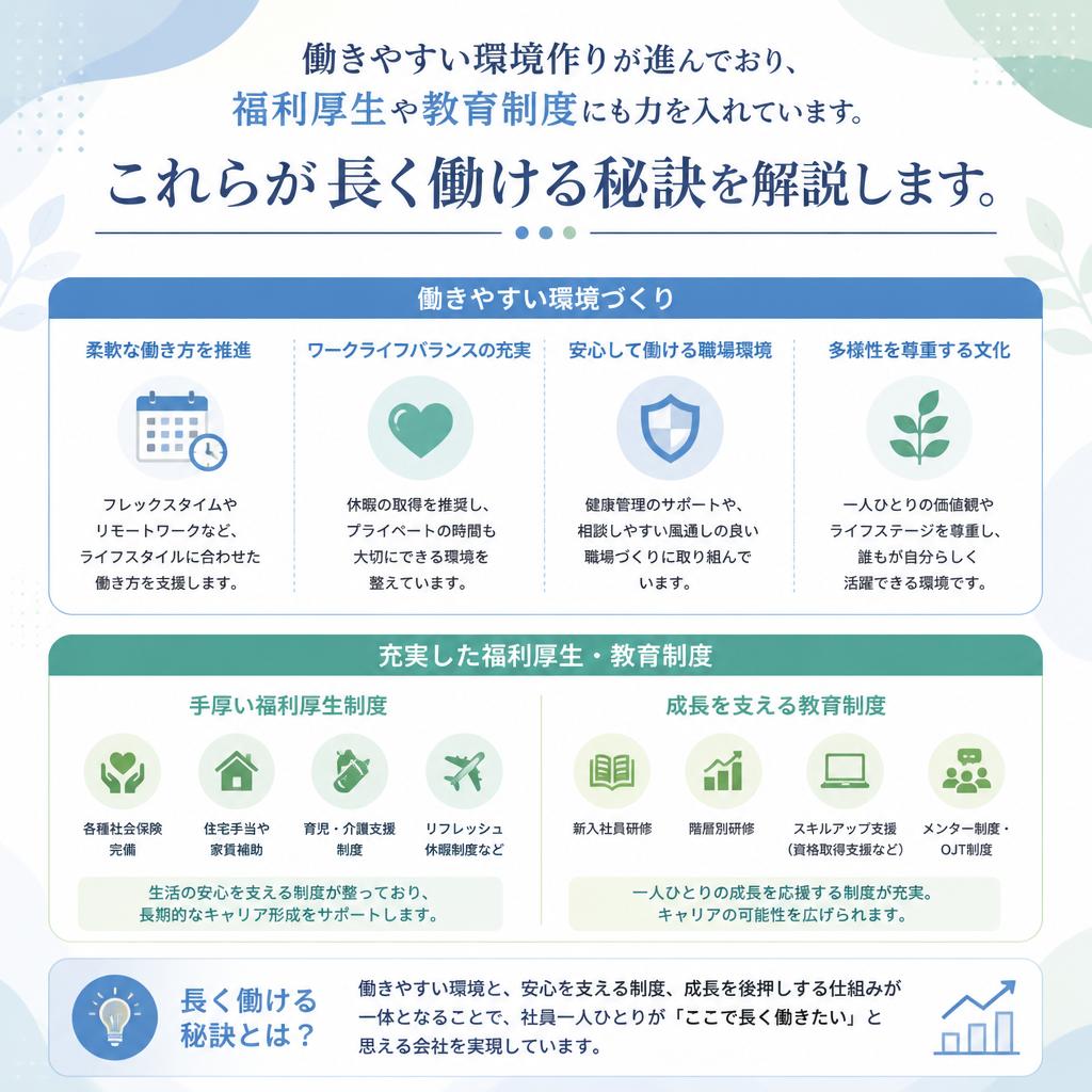 安心して働ける職場環境の整備