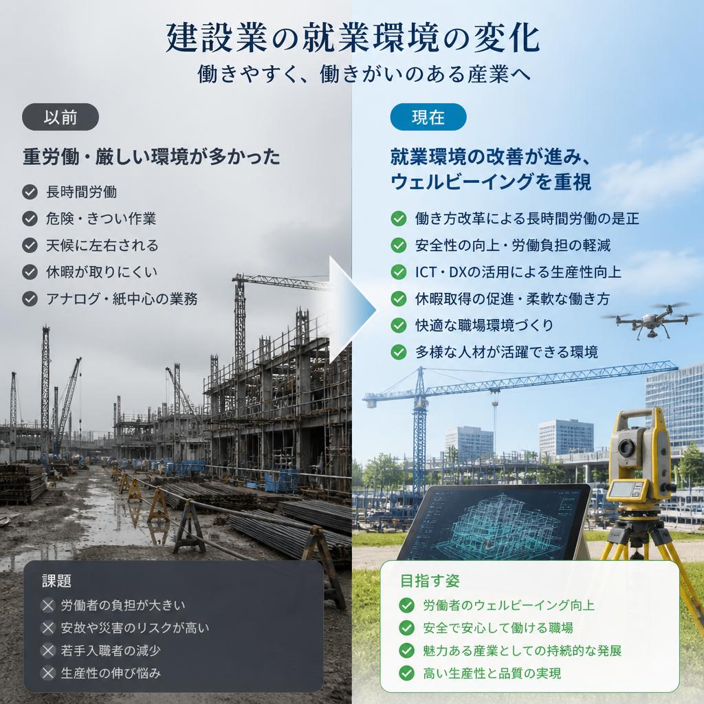 「昔の建設業との違い」