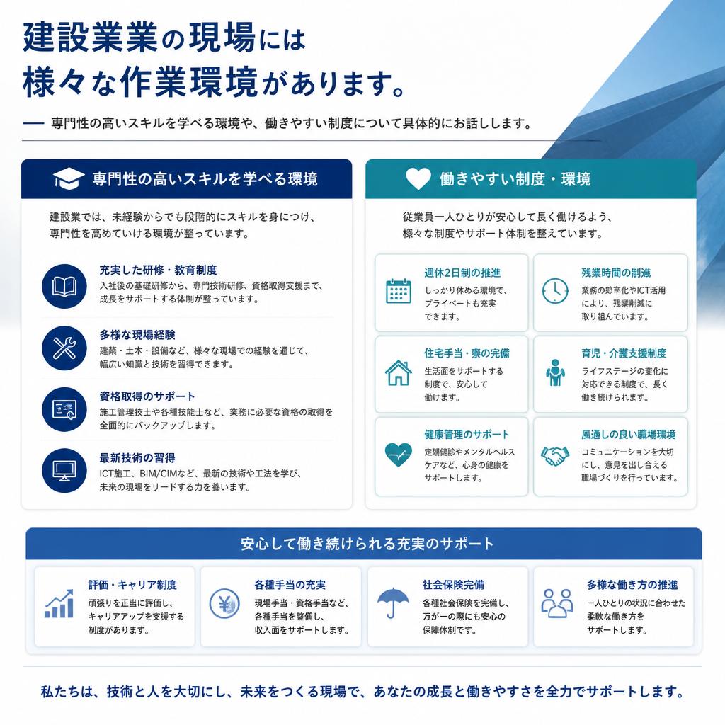 働く環境の実際