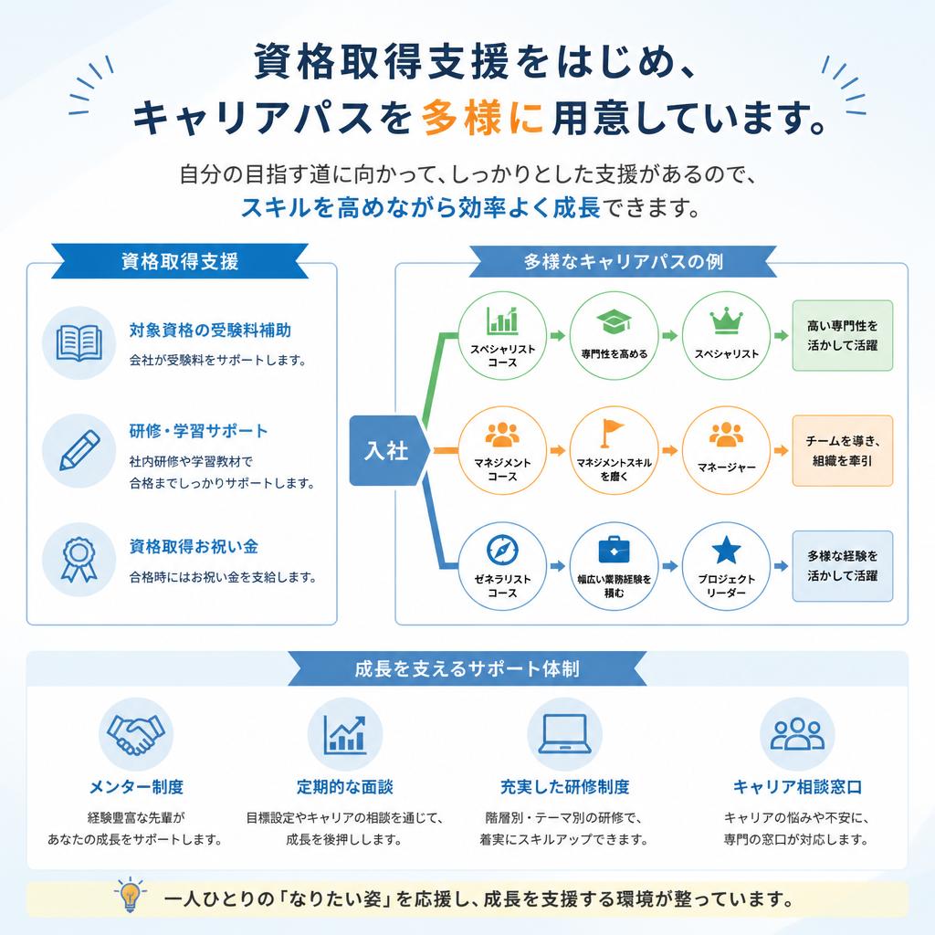 キャリアアップのための支援制度