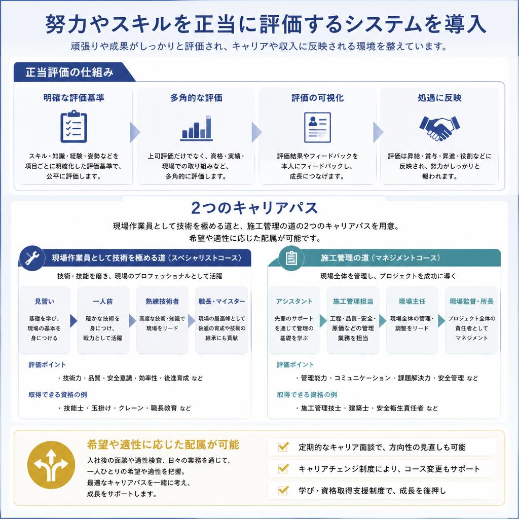安心の理由4: 評価とキャリアパスが明確