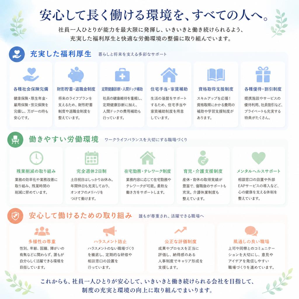 4. 安心・安定の働き方