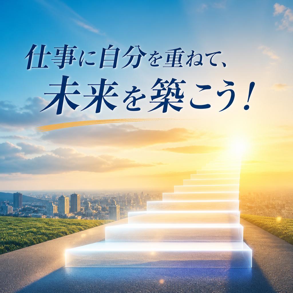 仕事に自分を重ねて、未来を築こう！