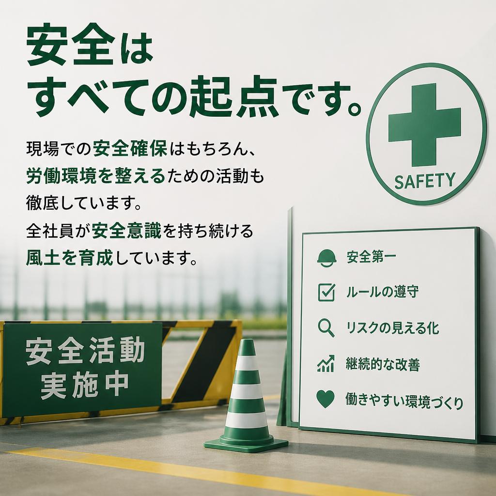 安全第一の取り組み