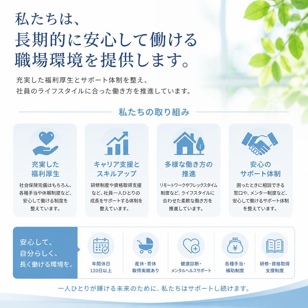 安泰な職場環境