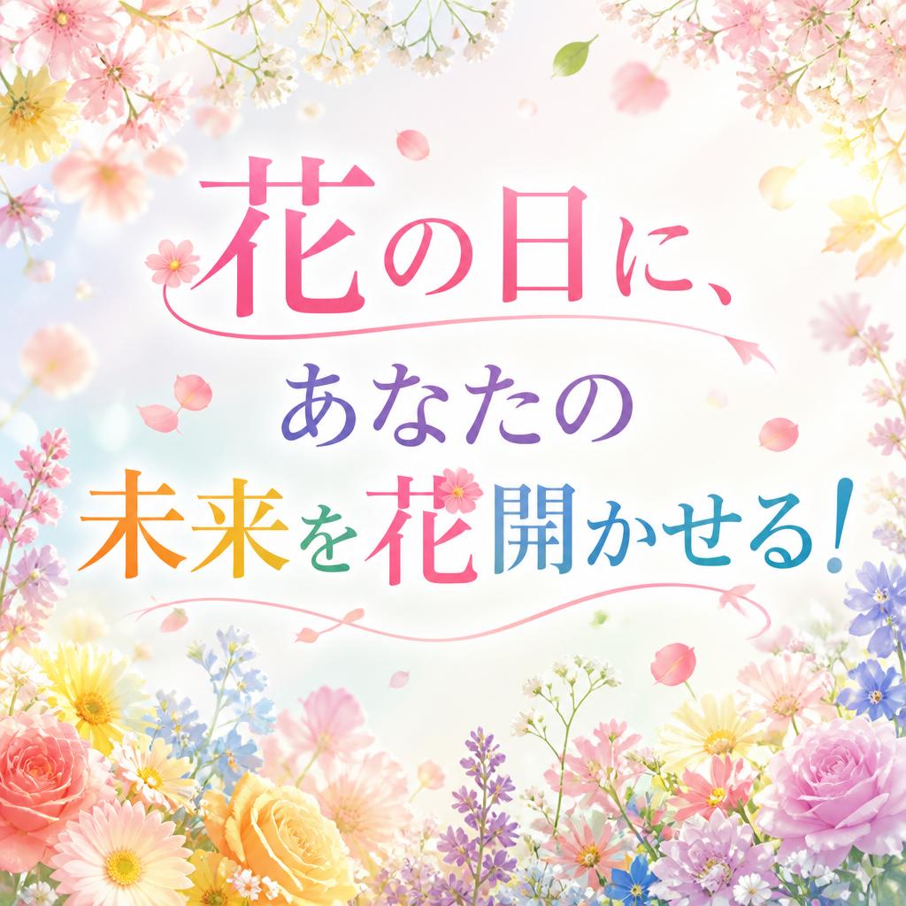 花の日に、あなたの未来を花開かせる！