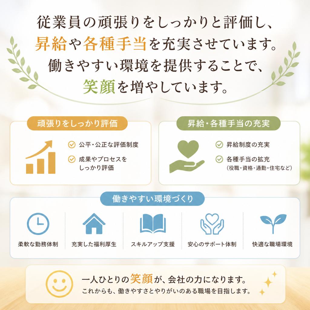 華やかな待遇と福利厚生