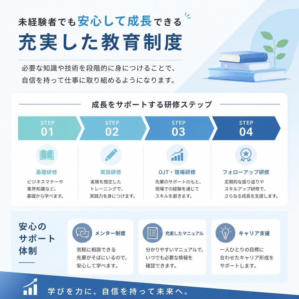 教育制度でキャリアアップを支援