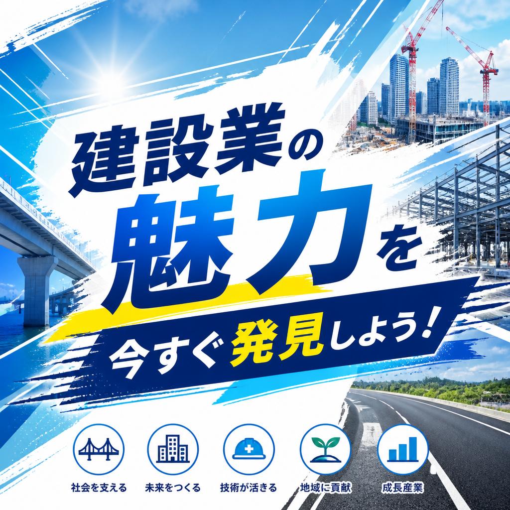 建設業の魅力を今すぐ発見しよう！