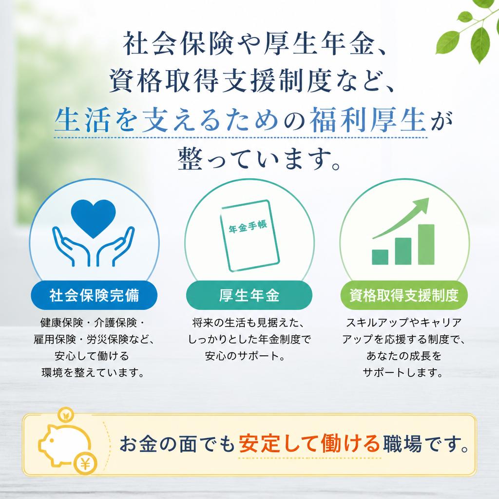 4.充実した福利厚生