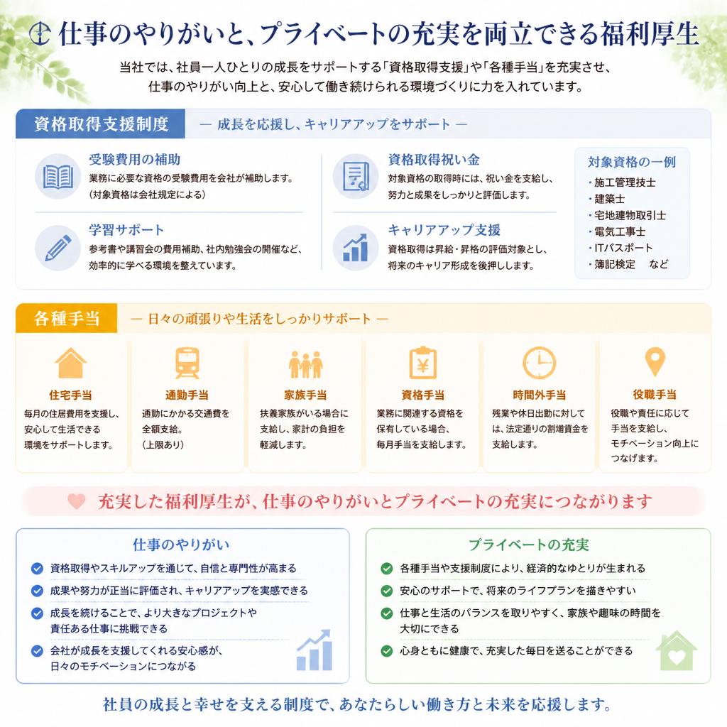 福利厚生が充実している理由
