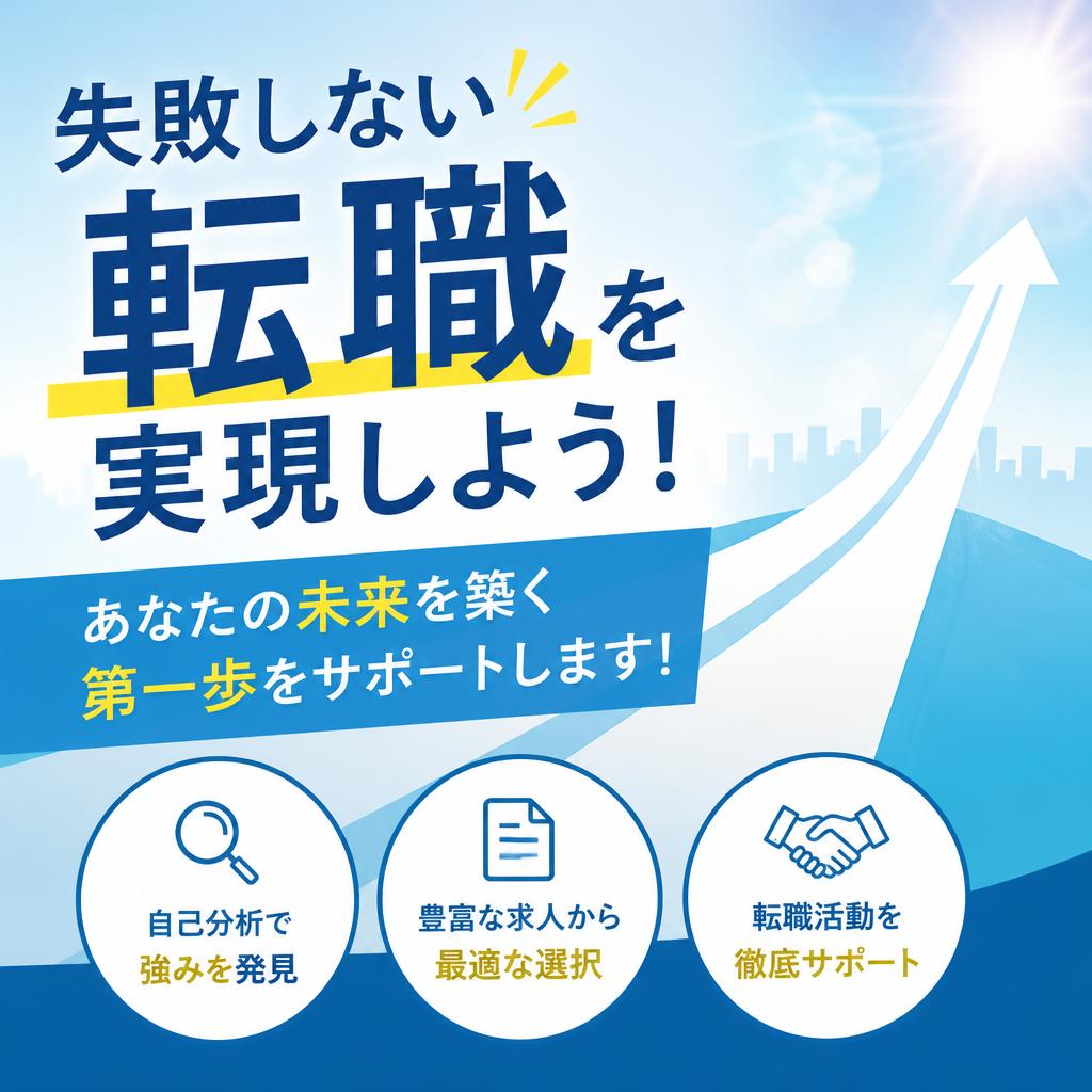 失敗しない転職を実現しよう！あなたの未来を築く第一歩をサポートします！