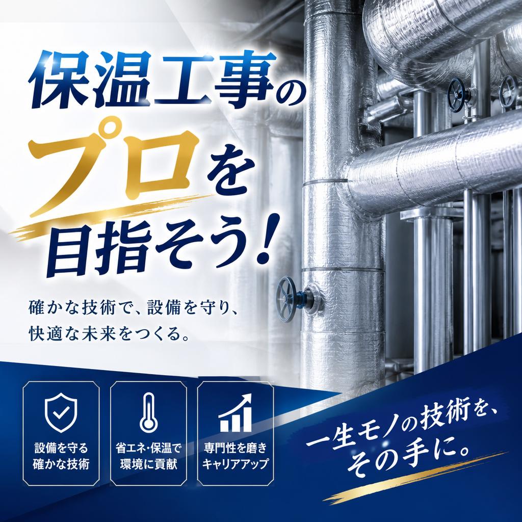 保温工事のプロを目指そう！
