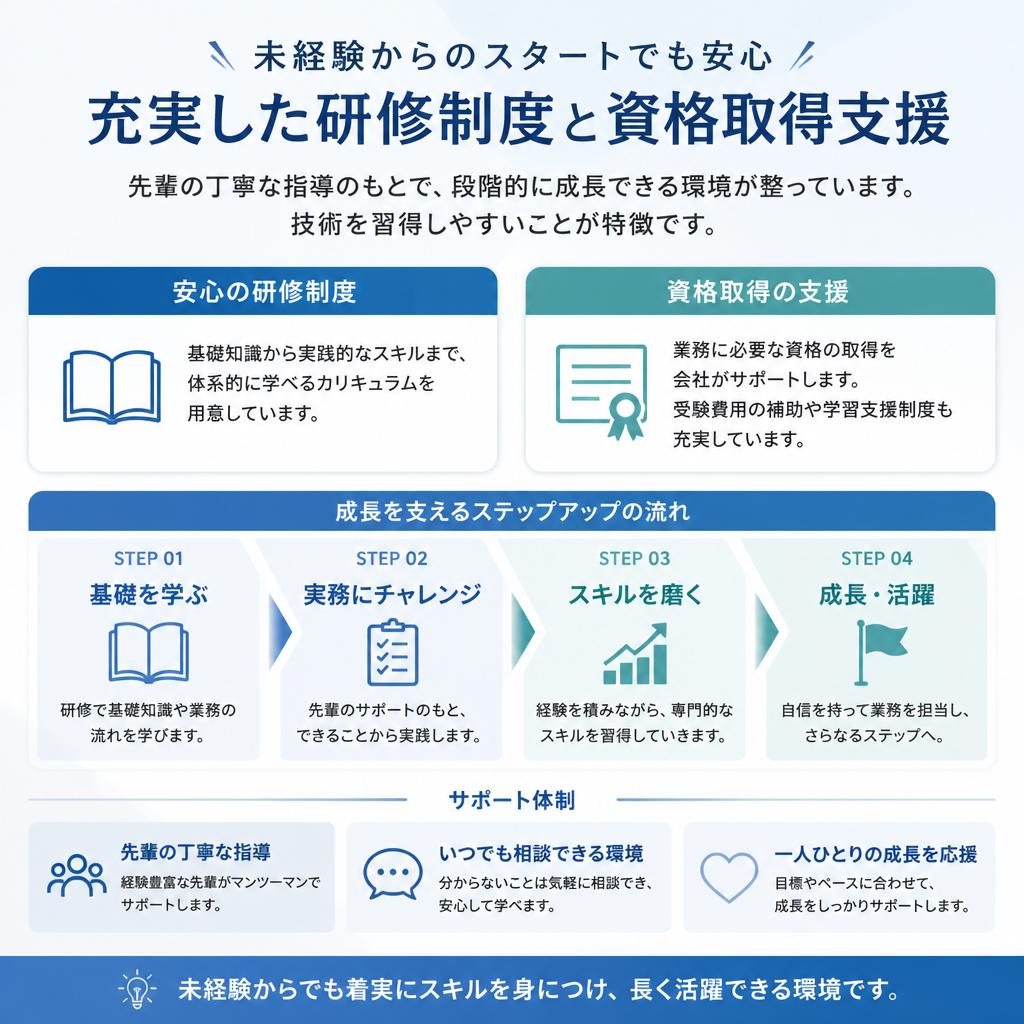 充実したサポート体制