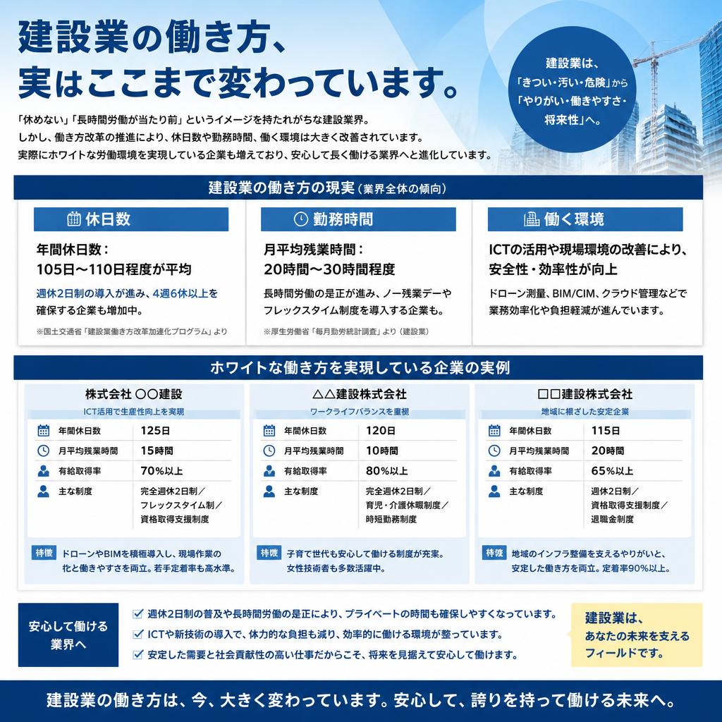 休日・勤務環境はどうなっている？
