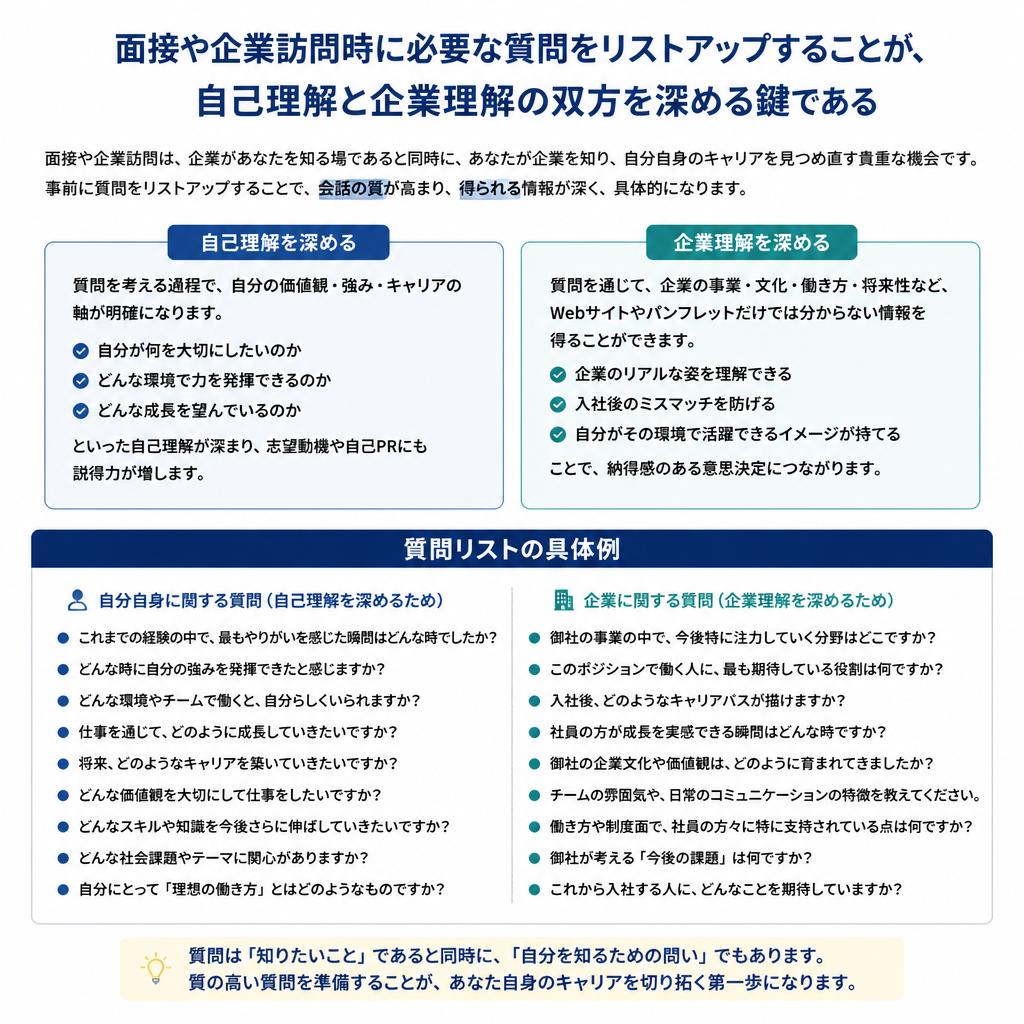 4. 質問リスト作成の重要性