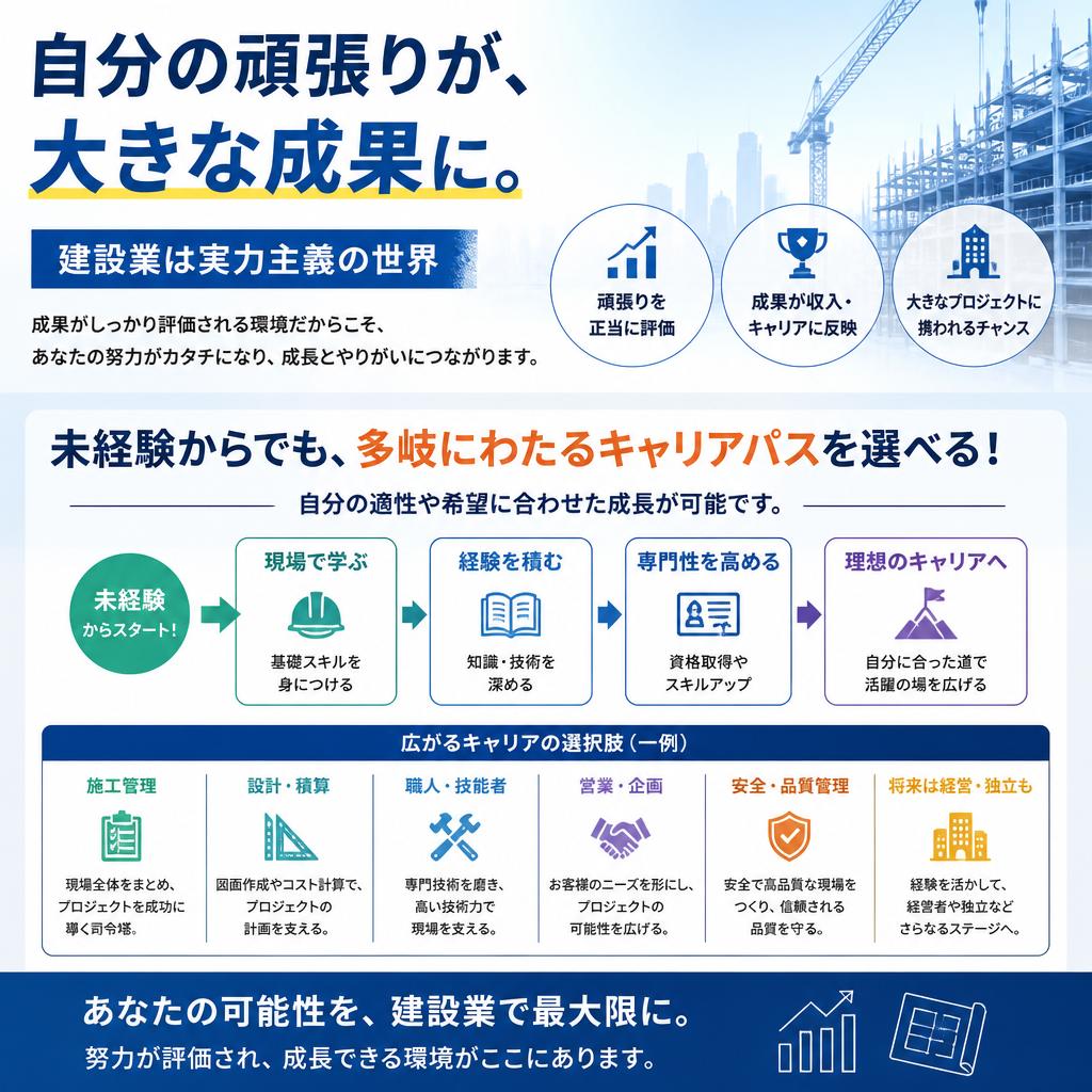 建設業の魅力とキャリアの可能性