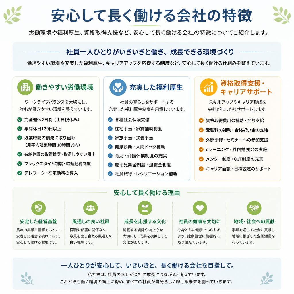 3. どんな会社が安心して働けるのか？