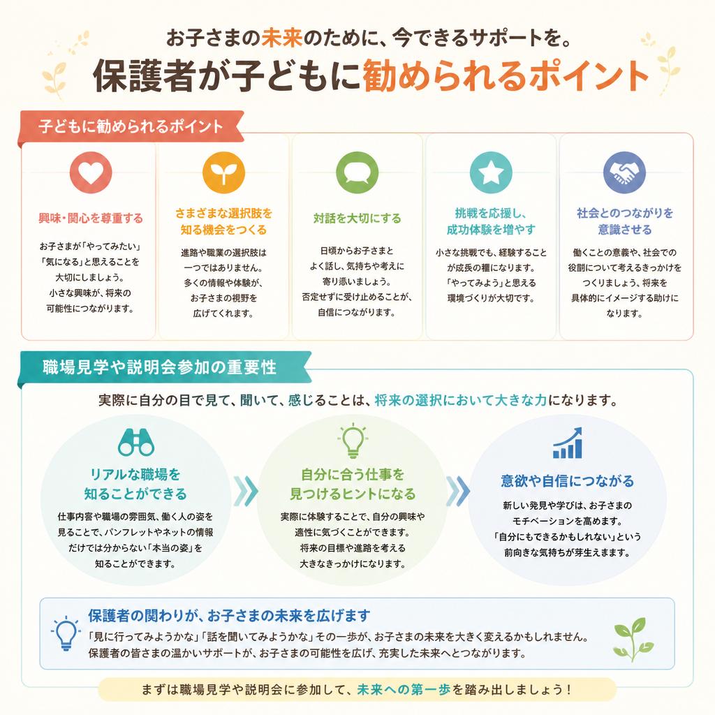 4. 保護者と一緒に考える就職先選びのポイント